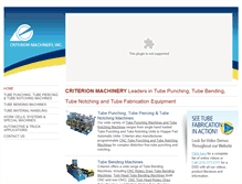 Tablet Screenshot of criterionmachinery.com